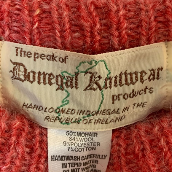 The Peak of Donegal Knitwear mohair/wool blend sweater - Picture 3 of 6